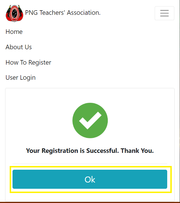 Registration Complete